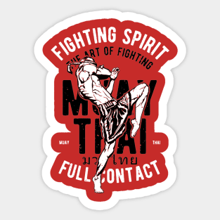 Fighting Spirit Muay Thai Sticker